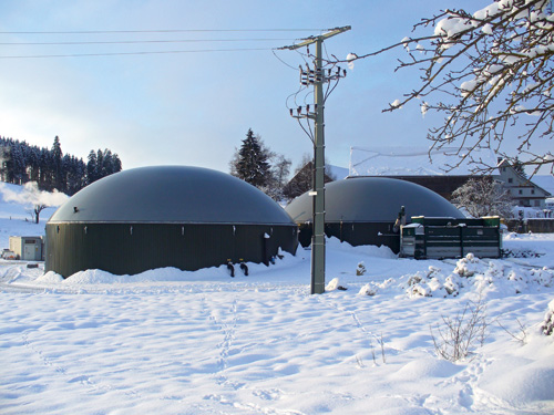 Das Bild zeigt eine der 300 Biogasanlagen die durch PlanET erstellt wurden.