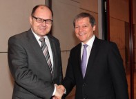 Bundeslandwirtschaftsminister Schmidt und EU-Agrarkommissar Cioloş
